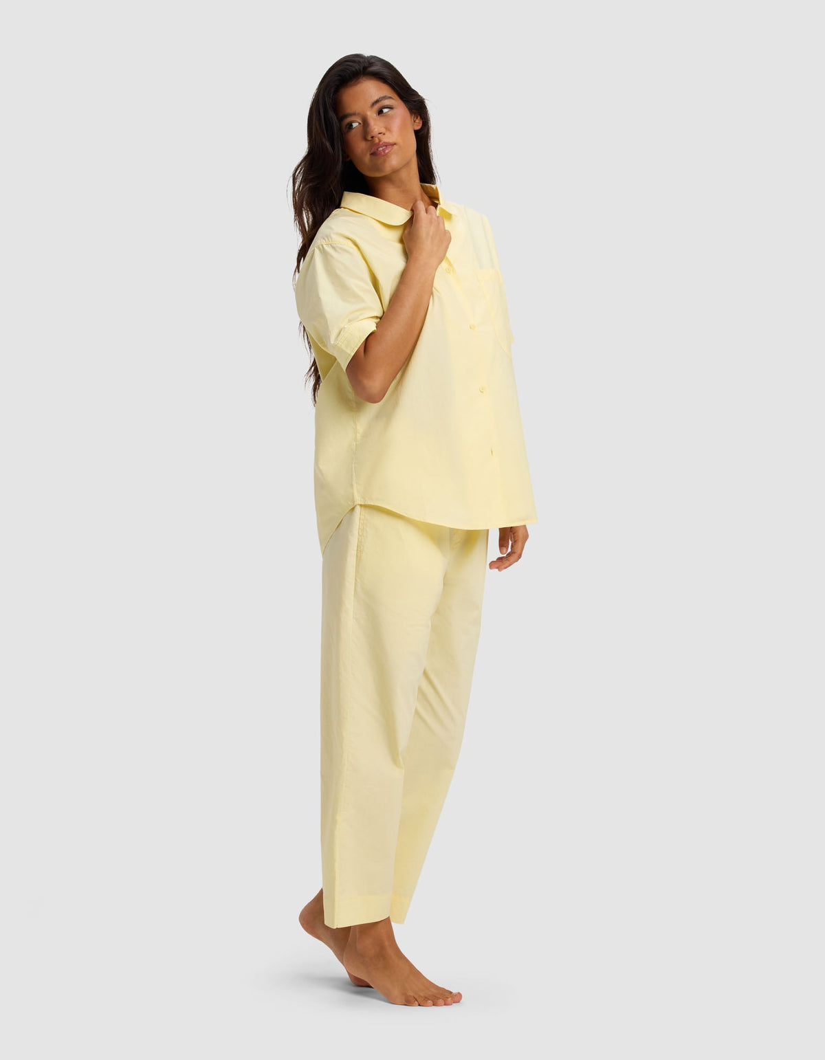 Women's Sutton Short Sleeve & Cropped Pajama Pant Set