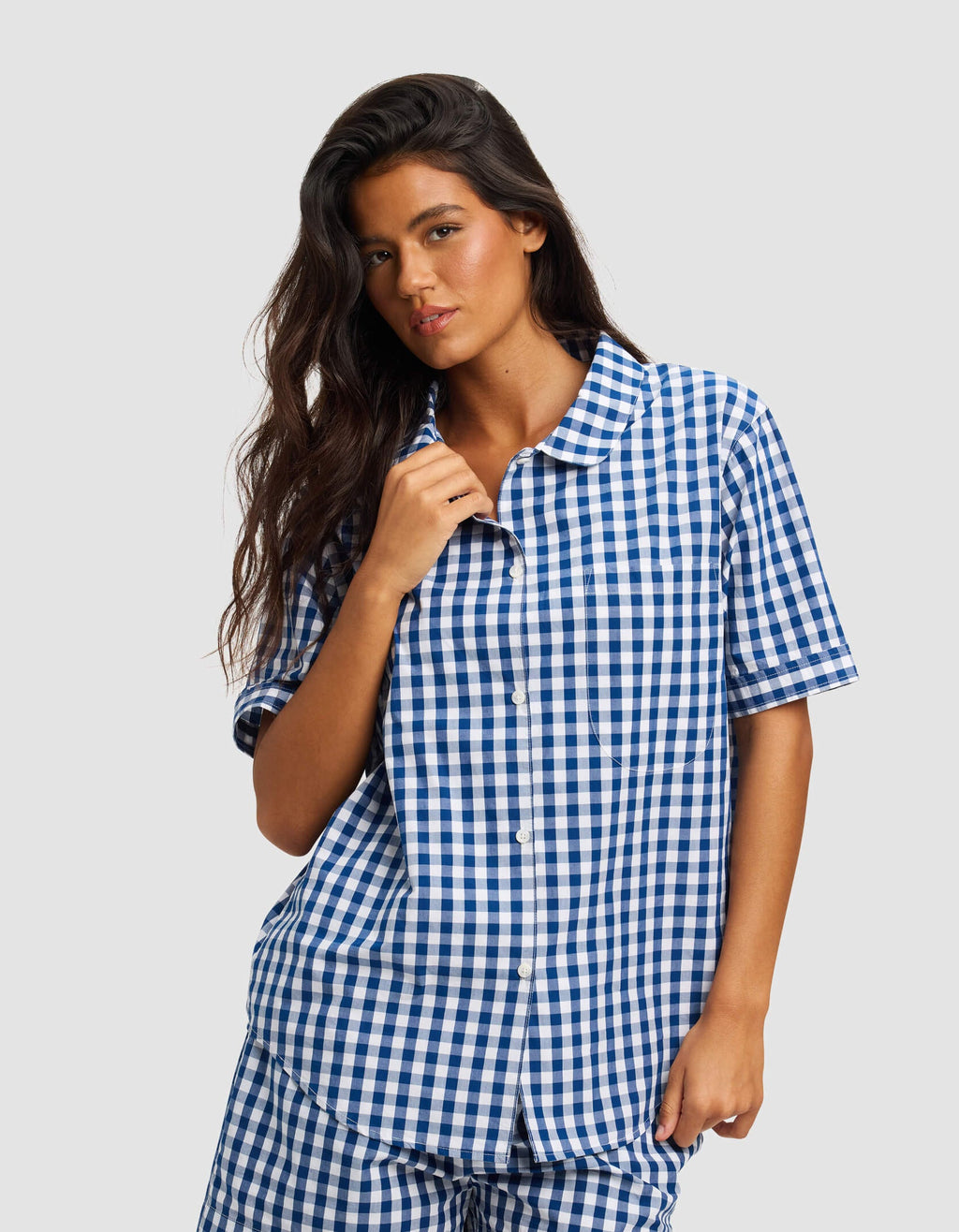 Women's Sutton Short Sleeve & Cropped Pajama Pant Set