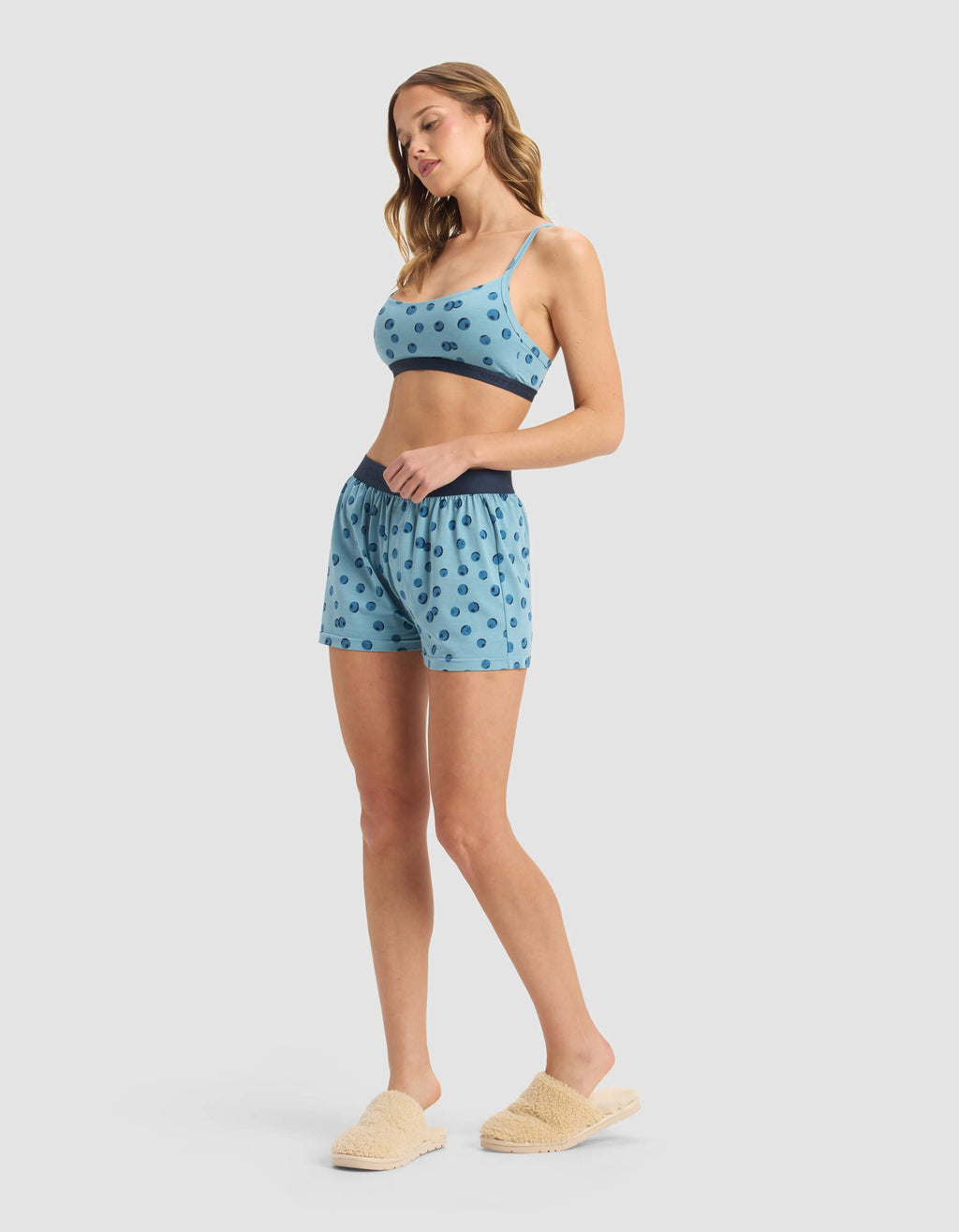 Women's First Layer Pajama Soft Bra & Boxer Short Set