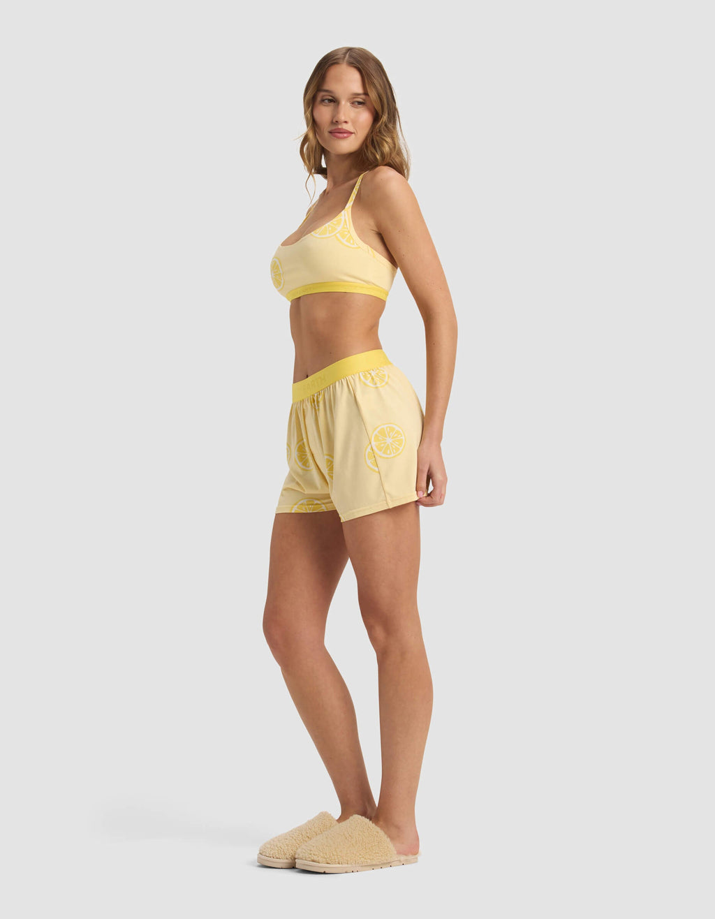 Women's First Layer Pajama Soft Bra & Boxer Short Set
